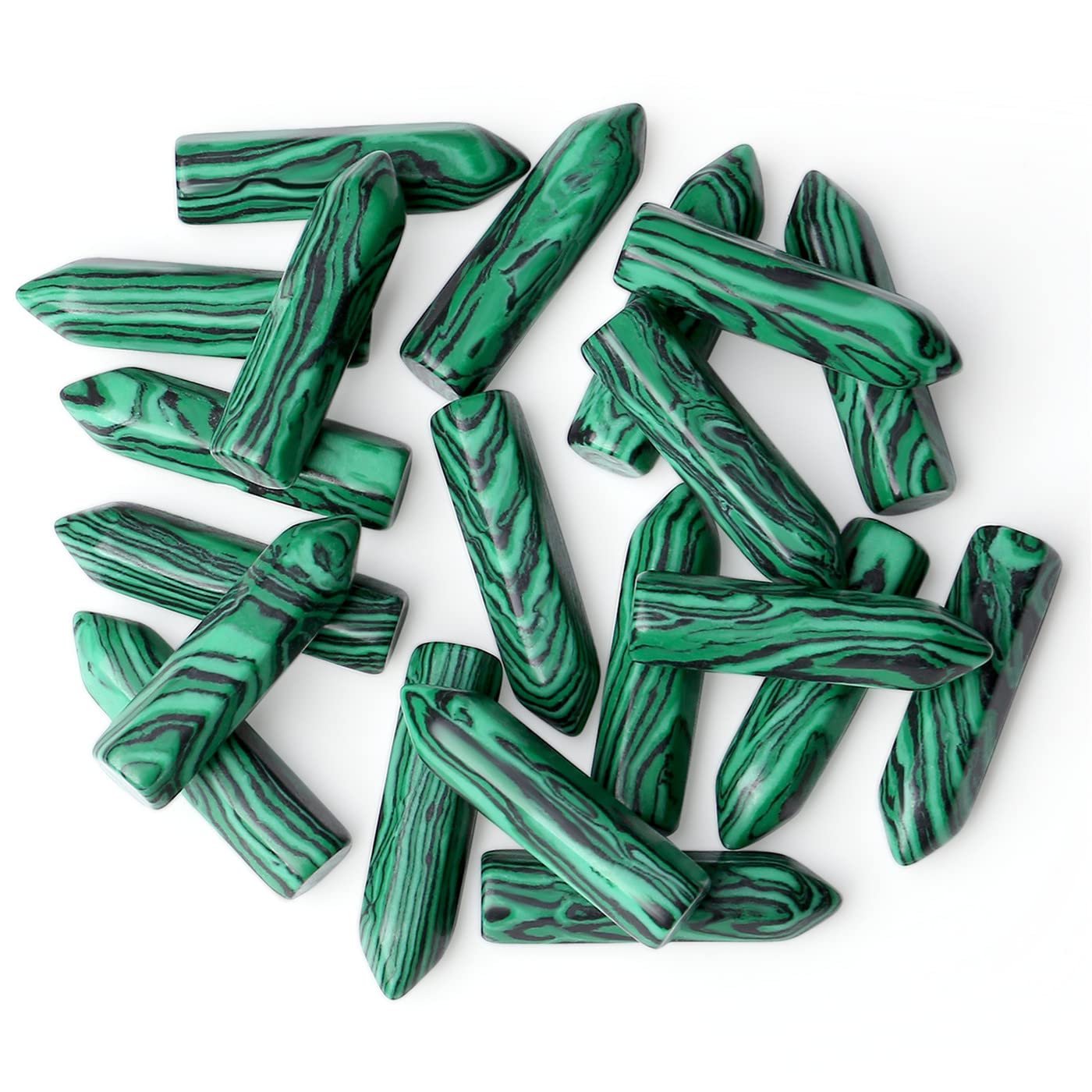 YATOJUZI malachite crystal set in gift box for meditation and balance