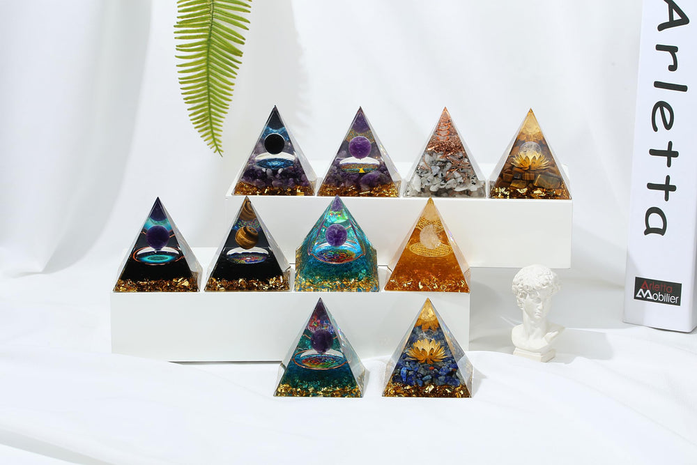 YATOJUZI meditation with crystal tower enhances mindful practice.