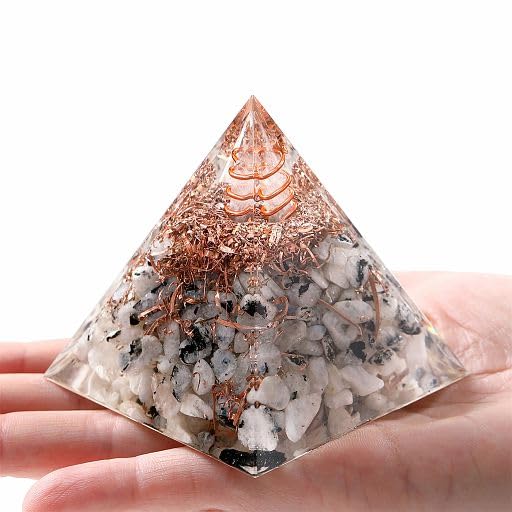 YATOJUZI Moonstone chakra tower supports balanced energy and inner calm.