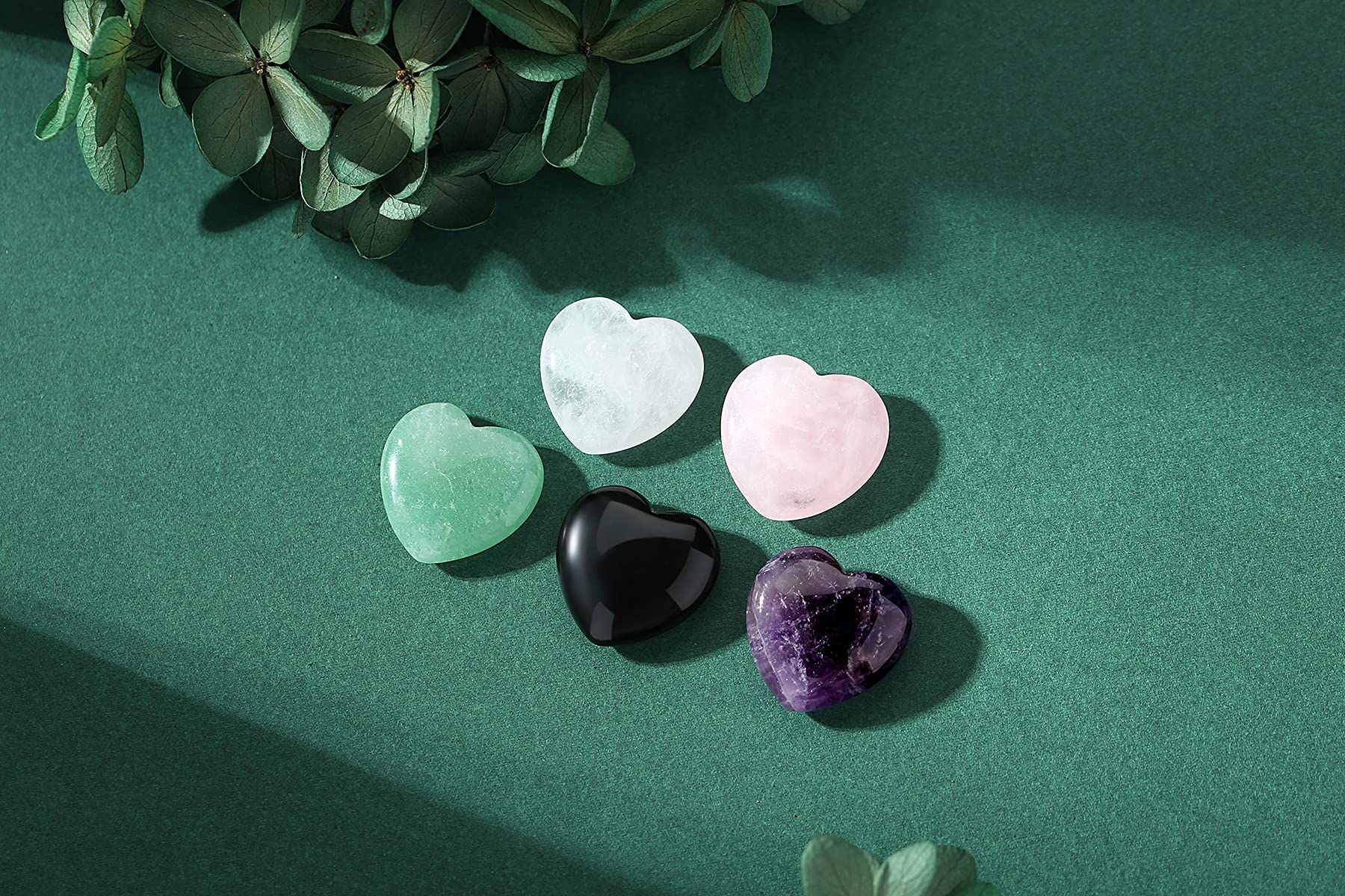 YATOJUZI obsidian heart crystal provides grounding in mindful practice.