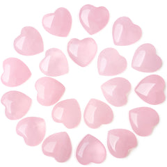 YATOJUZI natural rose quartz hearts—thoughtful gift for loved ones