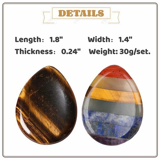 YATOJUZI hand-carved crystal worry stones for tactile stress relief.