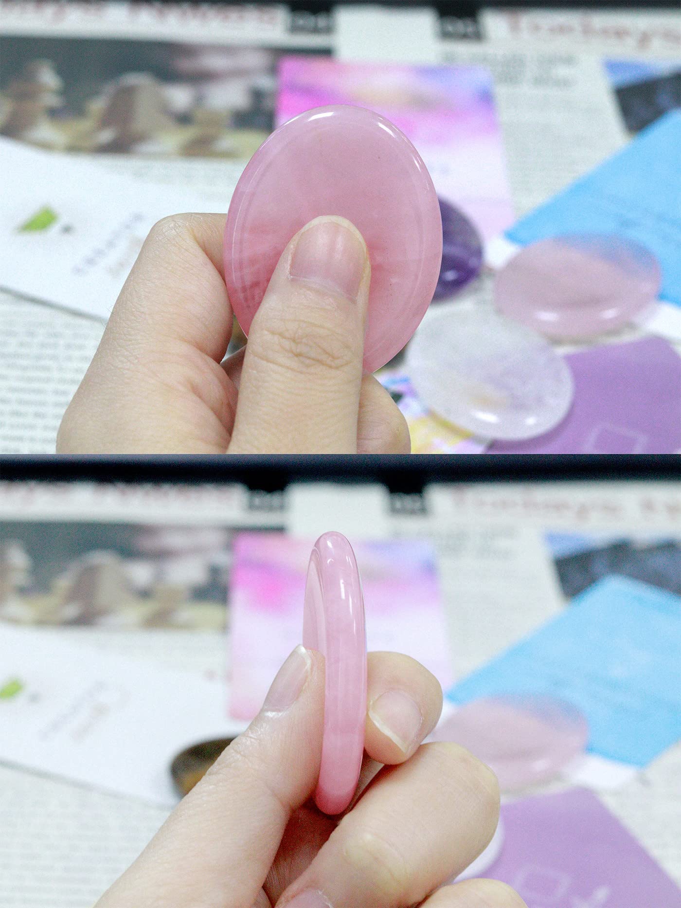 YATOJUZI worry stones carried in pocket for discreet stress relief.