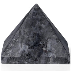 YATOJUZI Black Labradorite crystal 2in closeup with iridescent surface for meditation ambiance