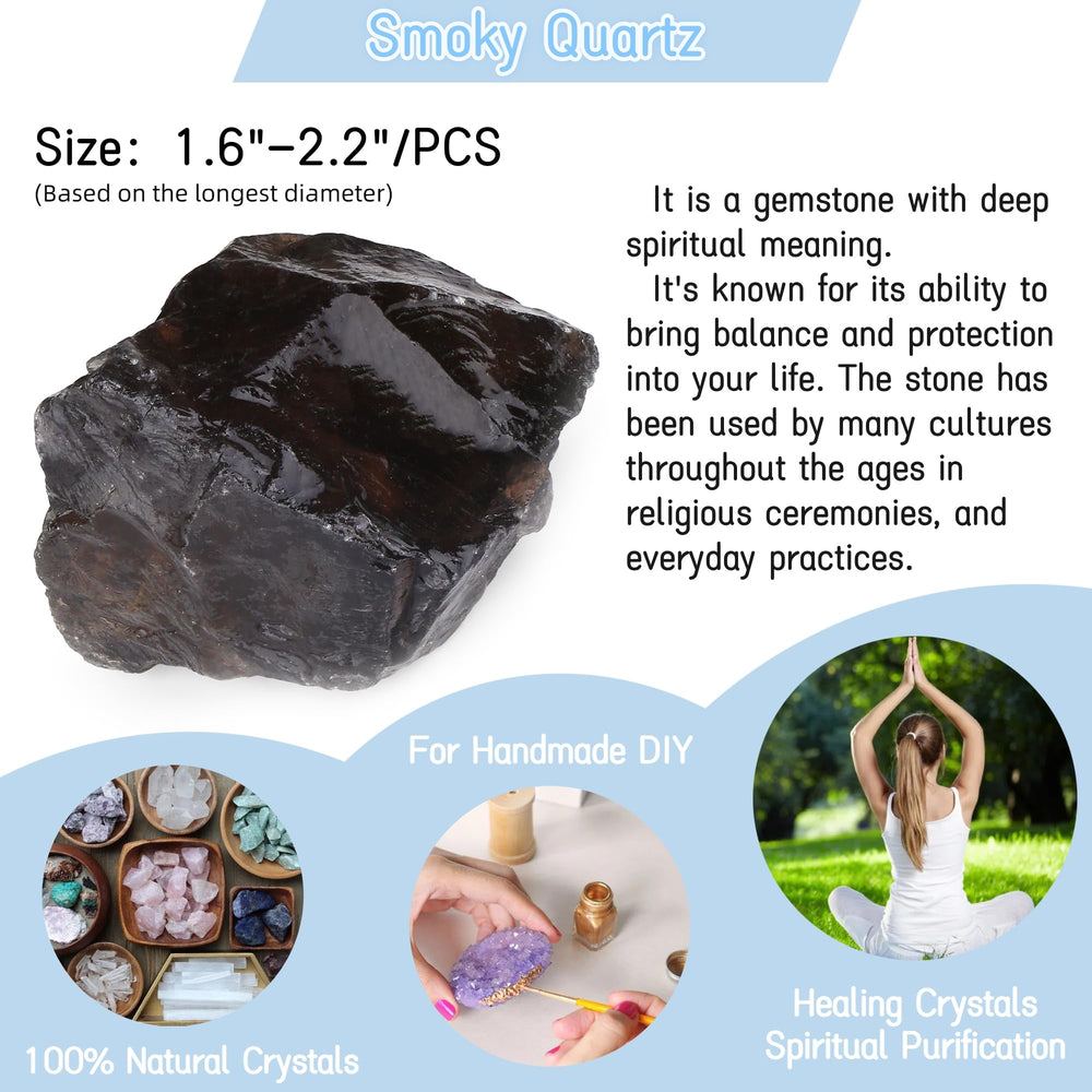 YATOJUZI smoky quartz rough stone suitable for feng shui and energy balancing