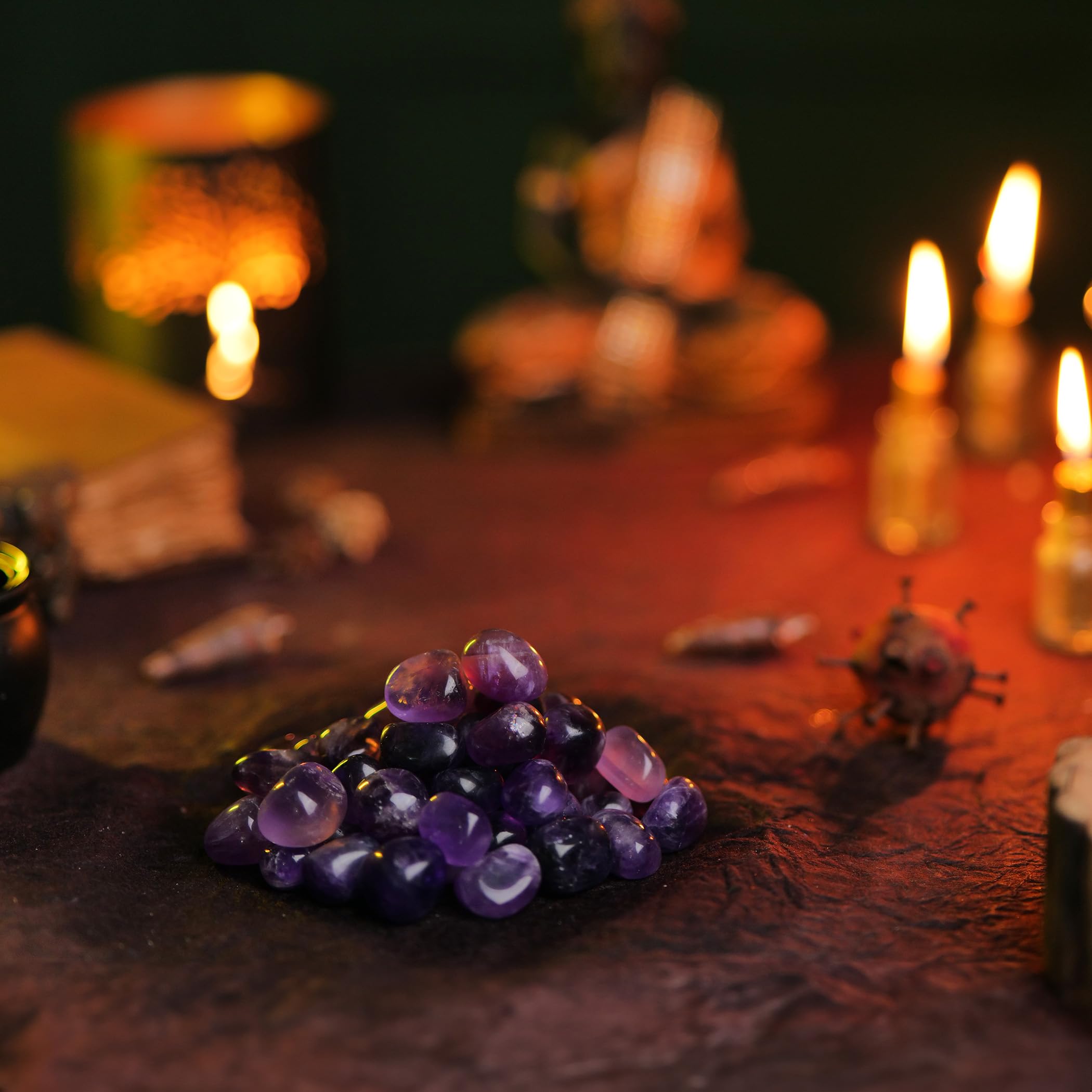 YATSKIA energy balance stones offer a calming touch to any room.
