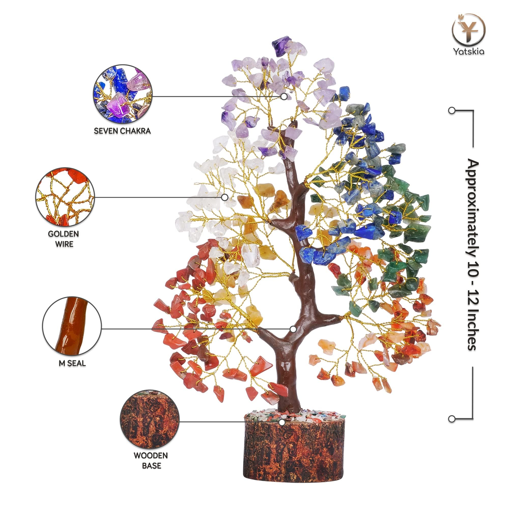 YATSKIA chakra tree gift-ready packaging, perfect for birthdays or spiritual gifts.