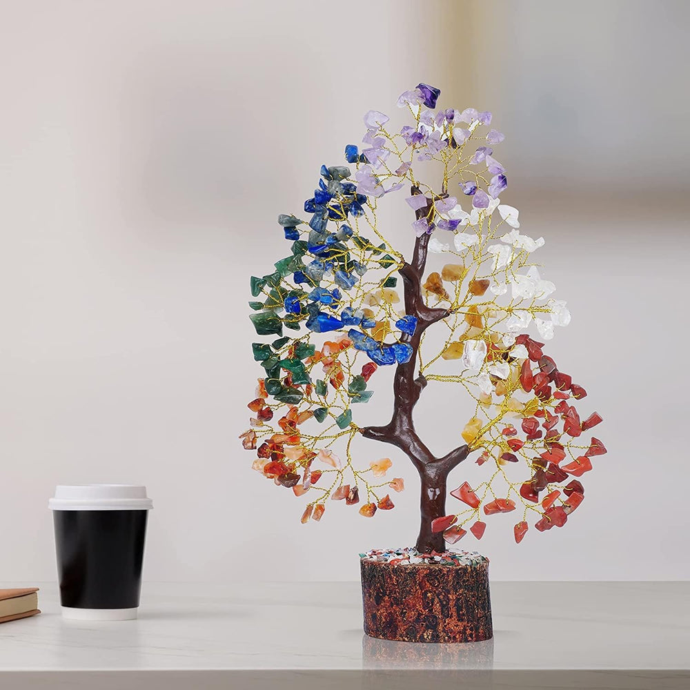 YATSKIA chakra tree home office decor enhances ambient mood and focus.