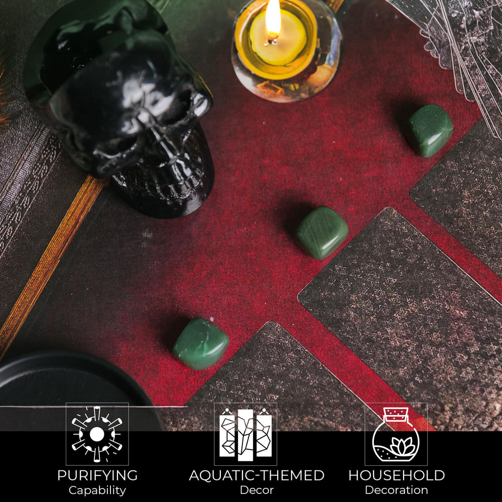YATSKIA Green Aventurine crystal rocks collection for decorative displays and creative inspiration.