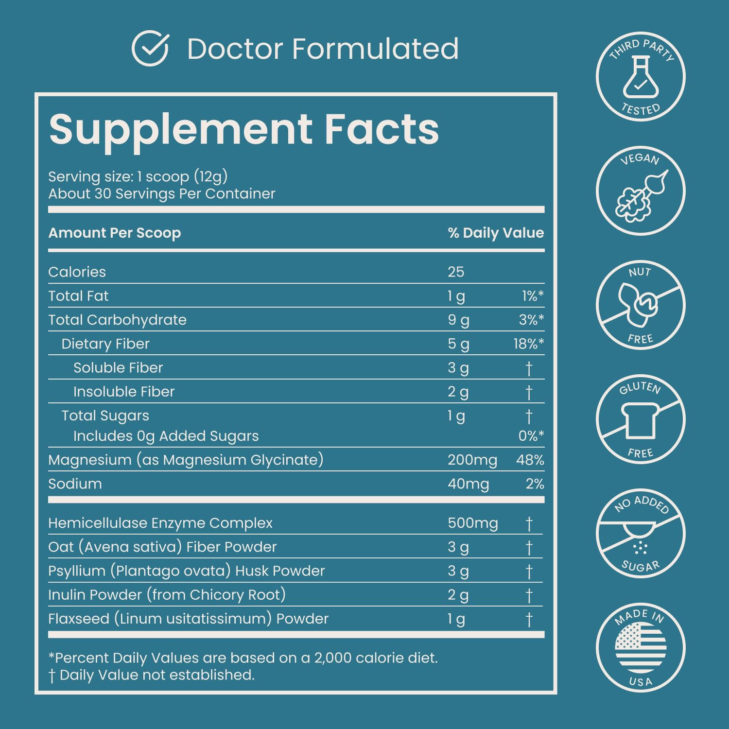 YayDay gut balance concept with overnight support beside a glass of water.