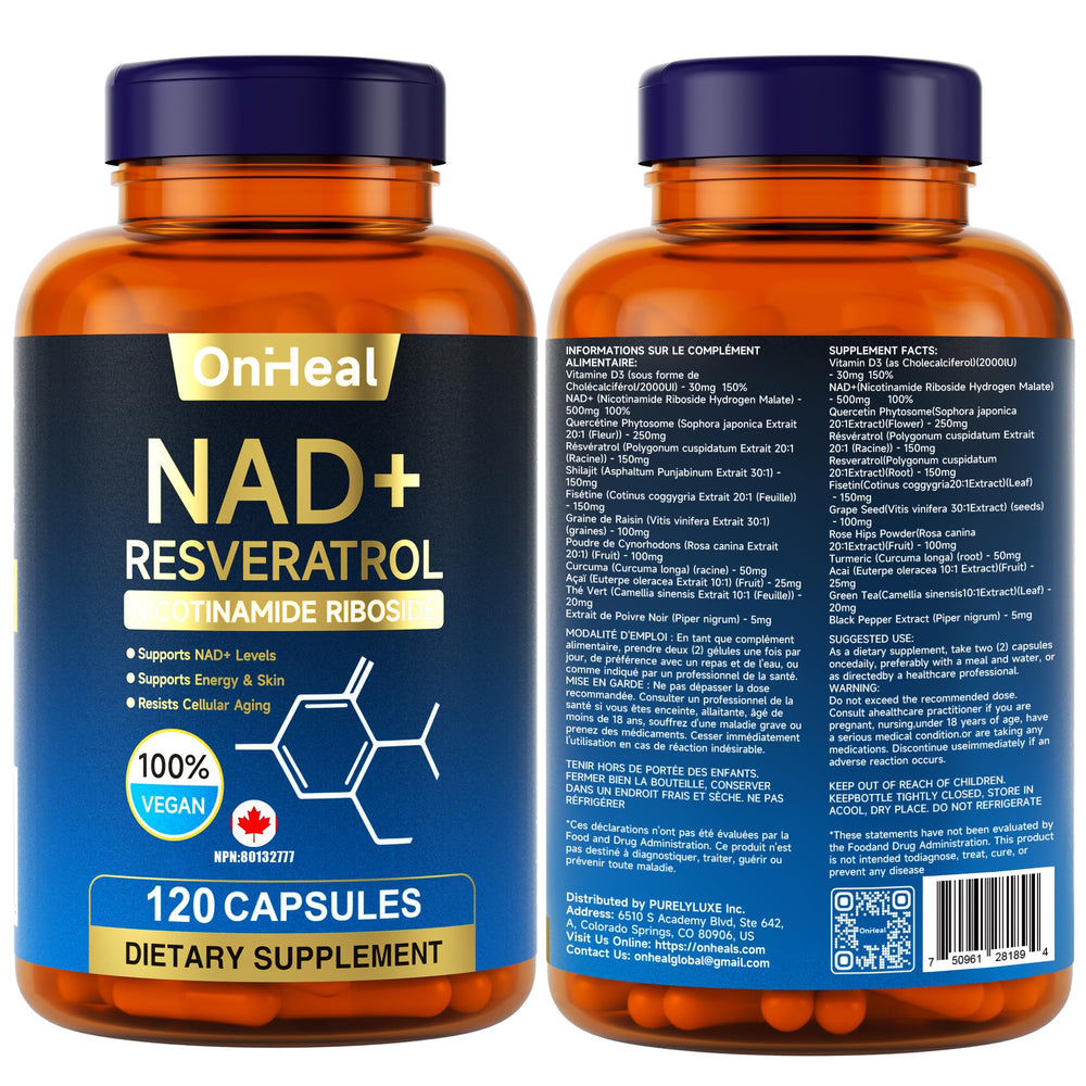 YBFQ resveratrol US facility label indicates rigorous quality testing