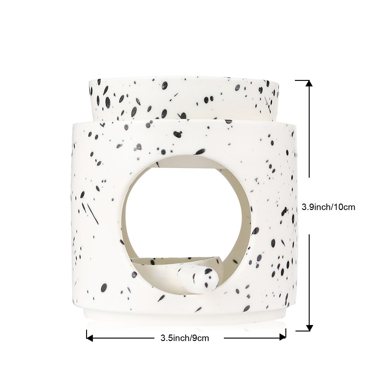 Yeerockal Ink Splash ceramic candle holder adds stylish practicality