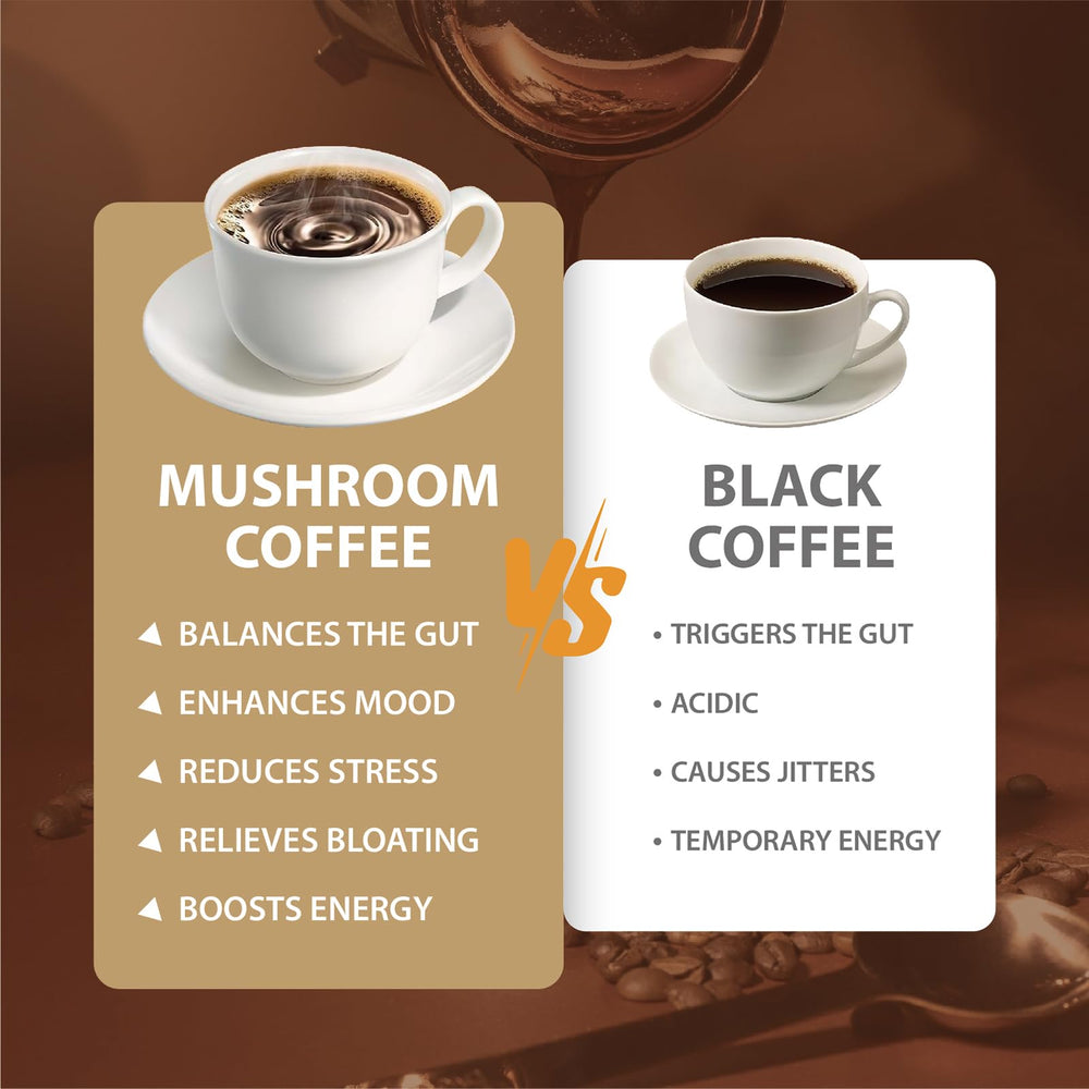 YEGE Mushroom Coffee king trumpet chips offers rich aroma and balanced energy