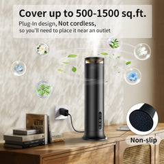 YEJOUMO Waterless Diffuser remote control; convenient mist timer control
