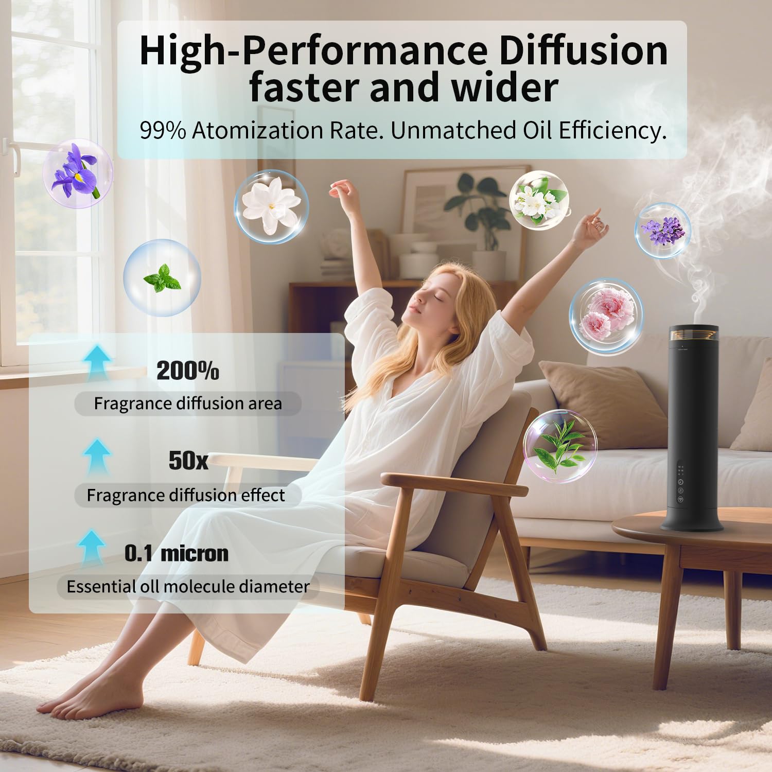 YEJOUMO diffuser interior reveals nano-technology core for efficient diffusion