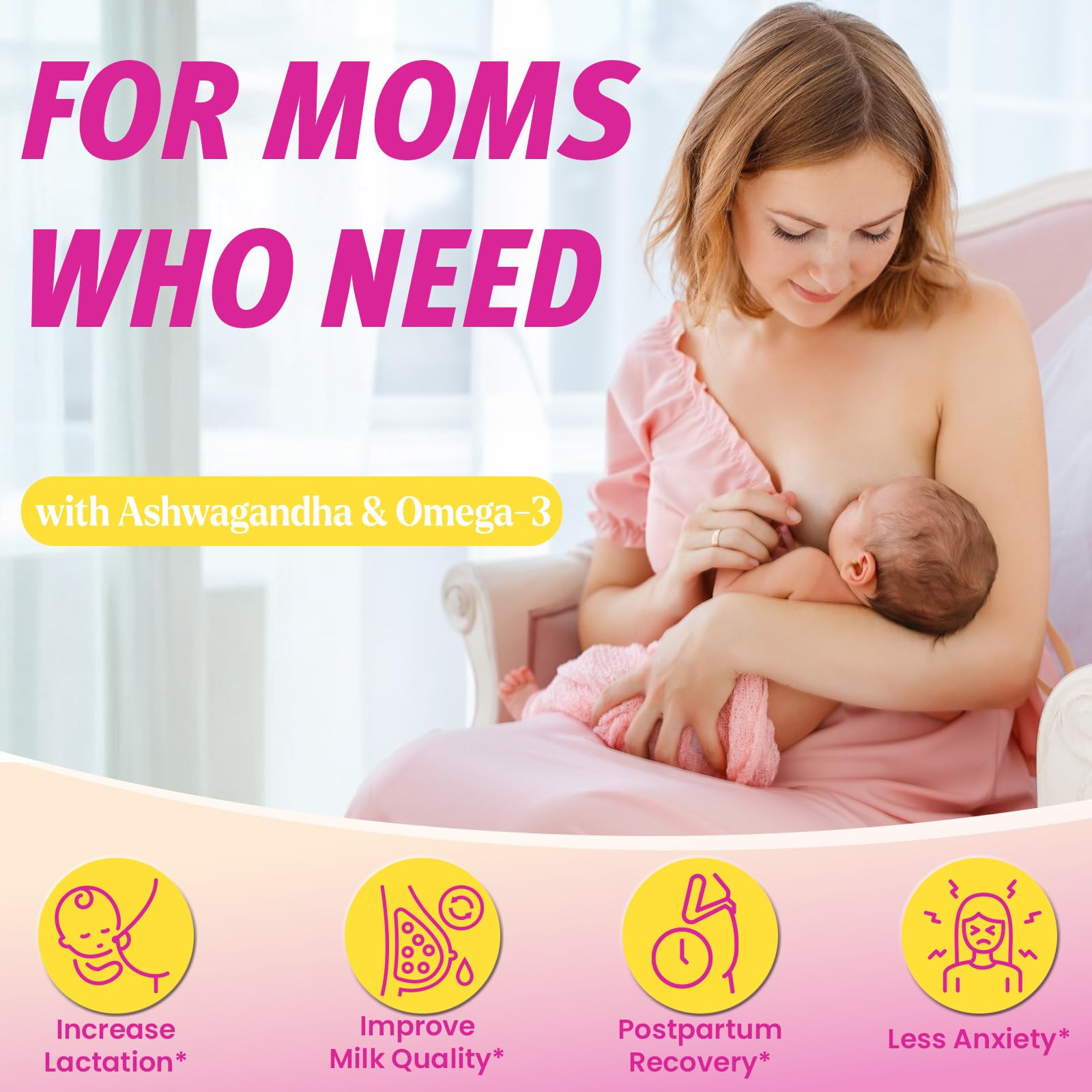 YEKBYOE Vitamin D3 inclusion supports daily wellness for mom.