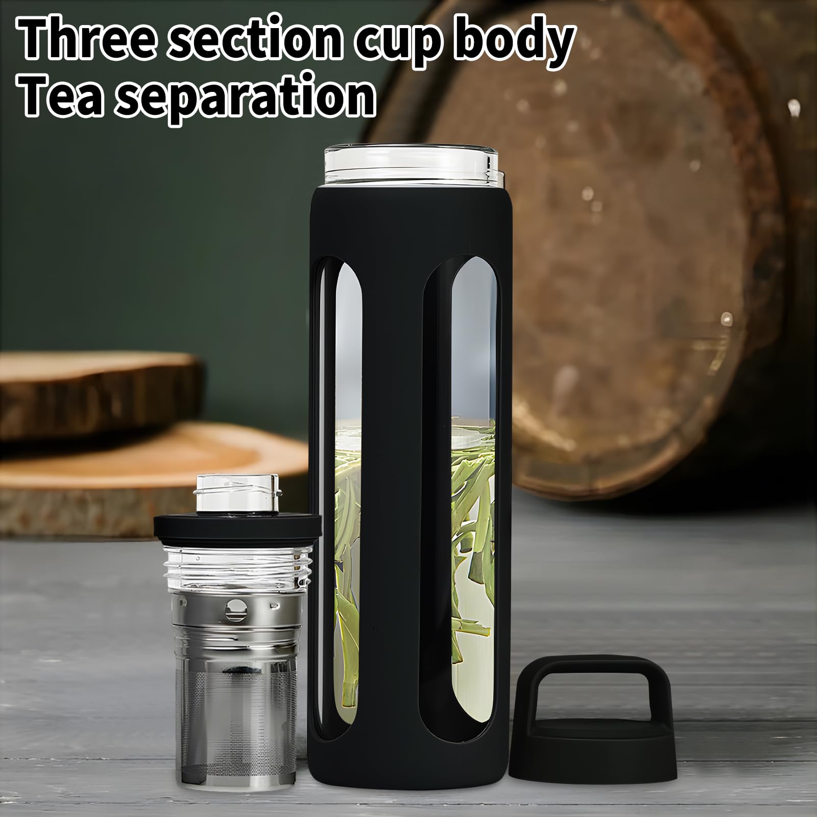 Yenergy bottle with secure leak-proof cap.