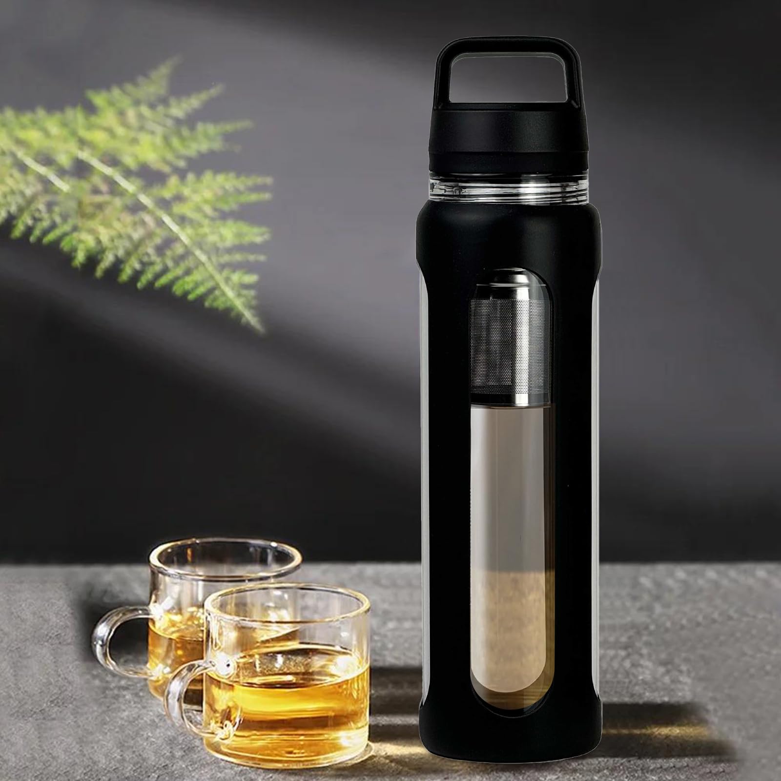 Yenergy bottle in outdoor setting for gym, hiking, travel.
