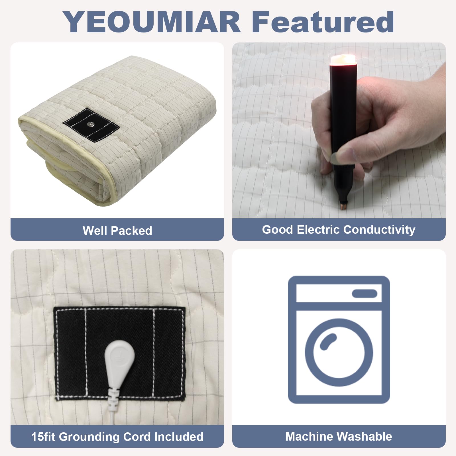 YEOUMIAR cotton-filled fabric highlighting plush material and comfort