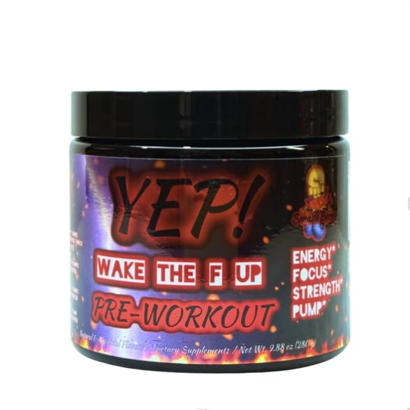Yep Strength Wake The Faith Up canister side shows premium formula details.