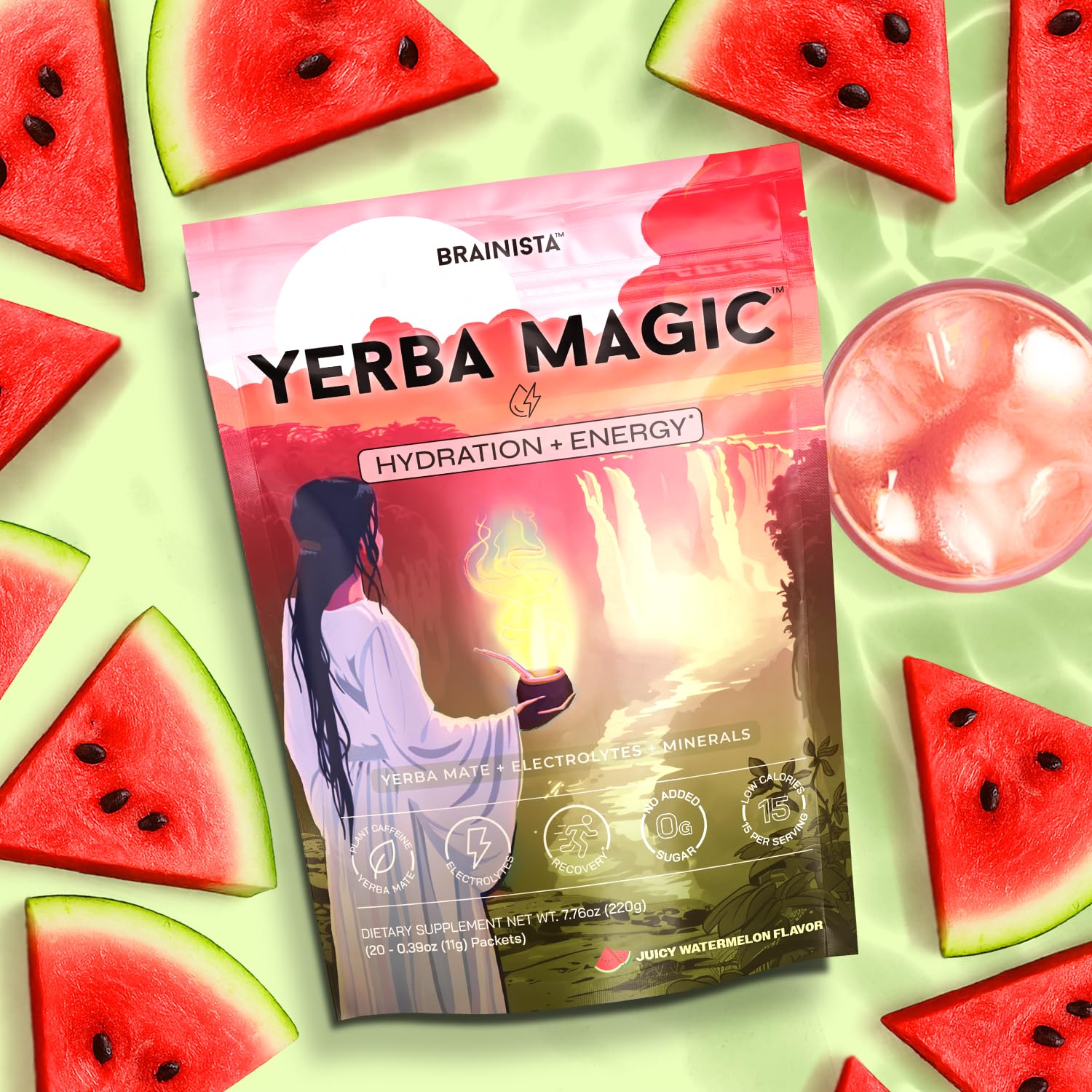 Yerba Magic coconut-water minerals graphic emphasizes hydration and balance.