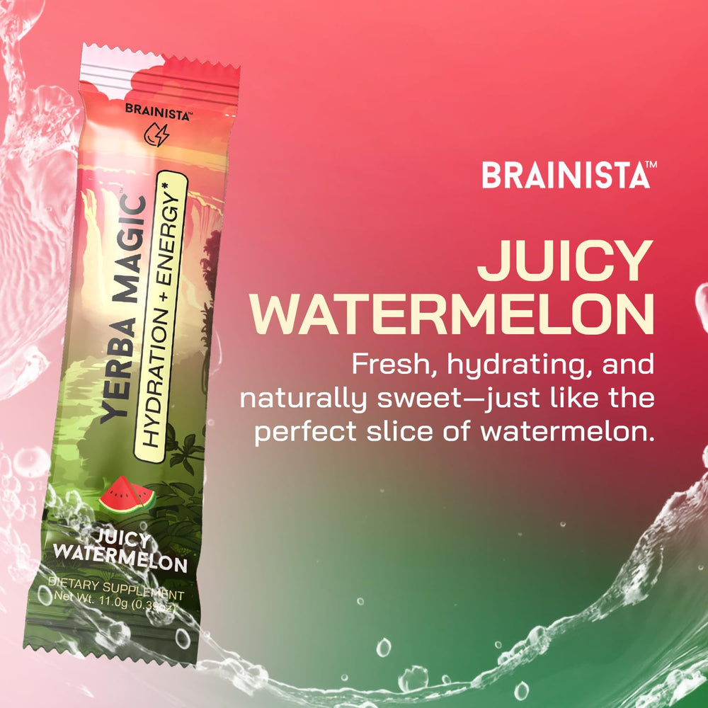 Yerba Magic portable stick pack in bag, ideal for workouts and office breaks.