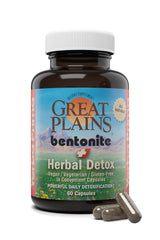 Yerba Prima Bentonite Clay Plus Herbal Detox bottle supports gentle daily cleansing