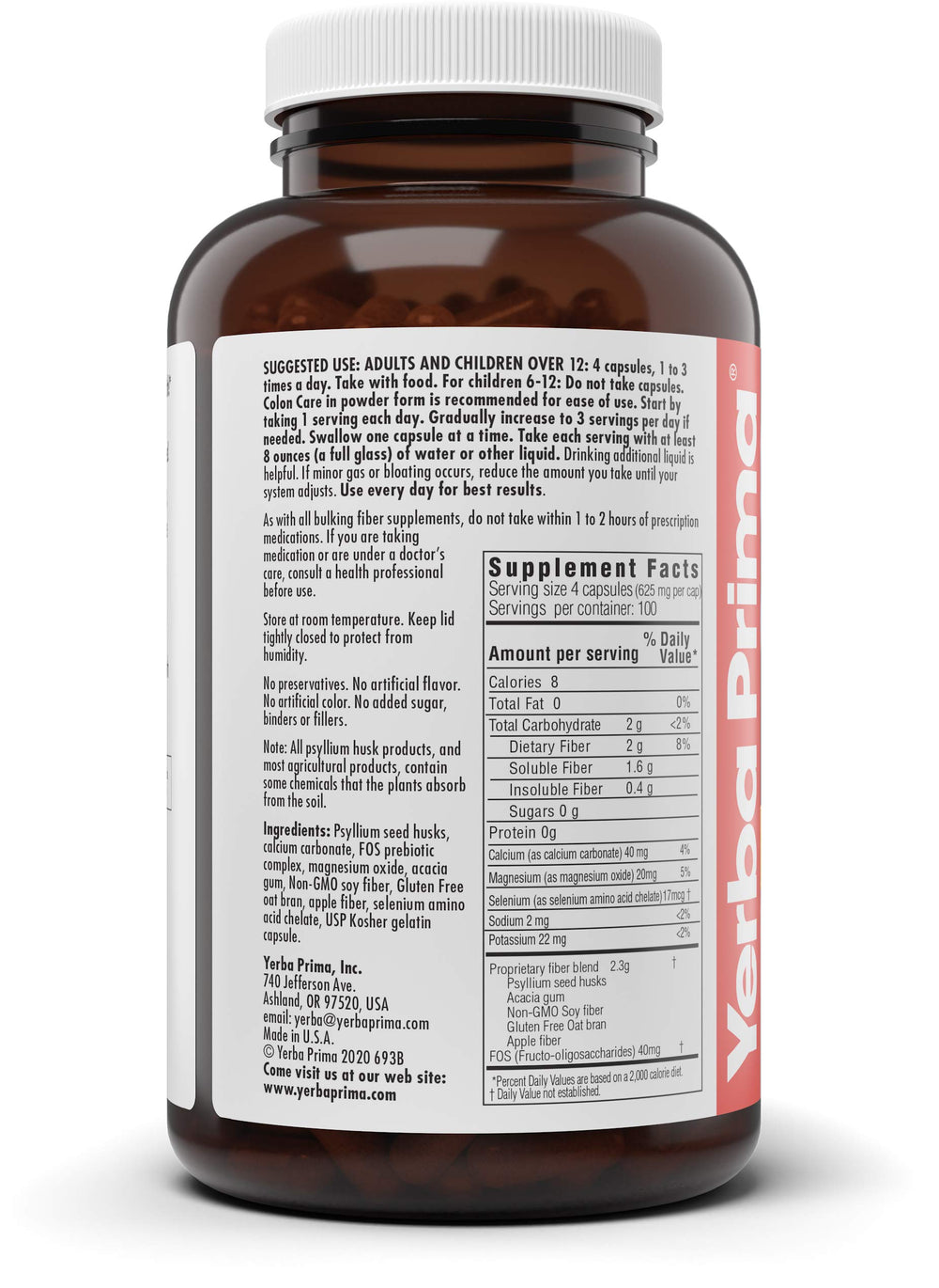 Yerba Prima daily use capsules for a convenient routine.