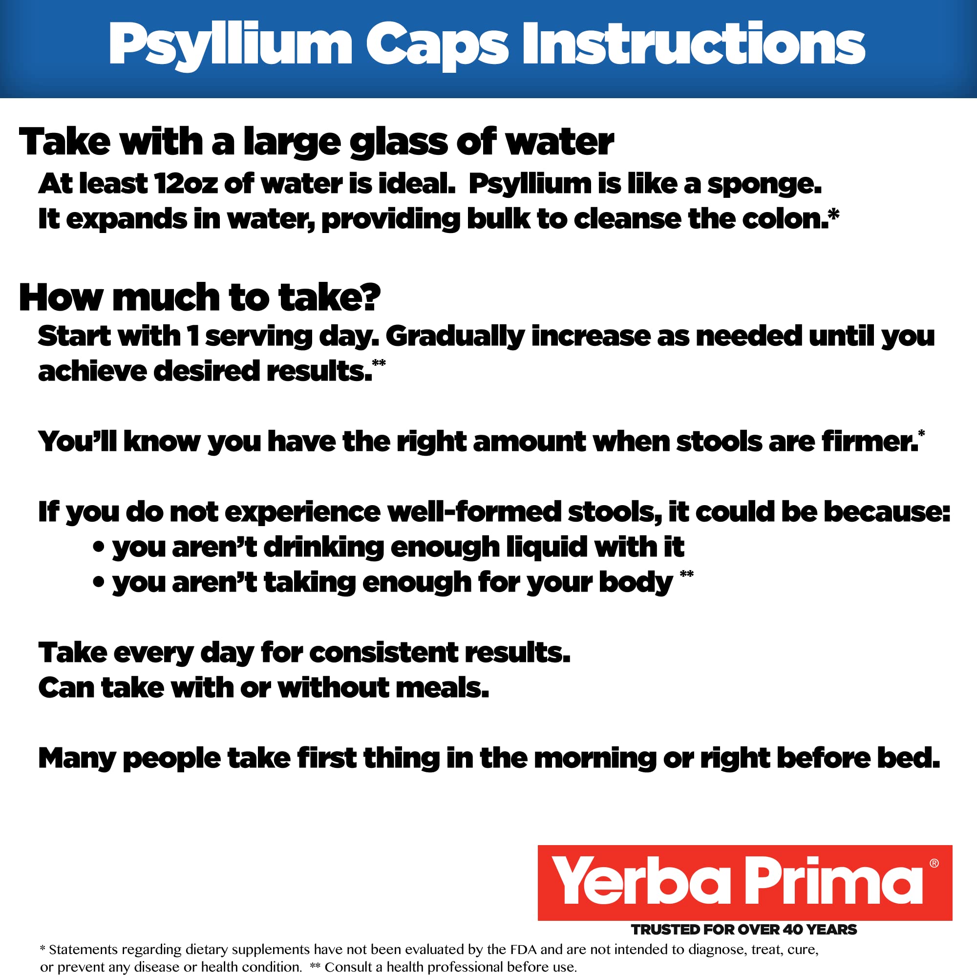 Gluten-free seal on Yerba Prima Psyllium Husks label
