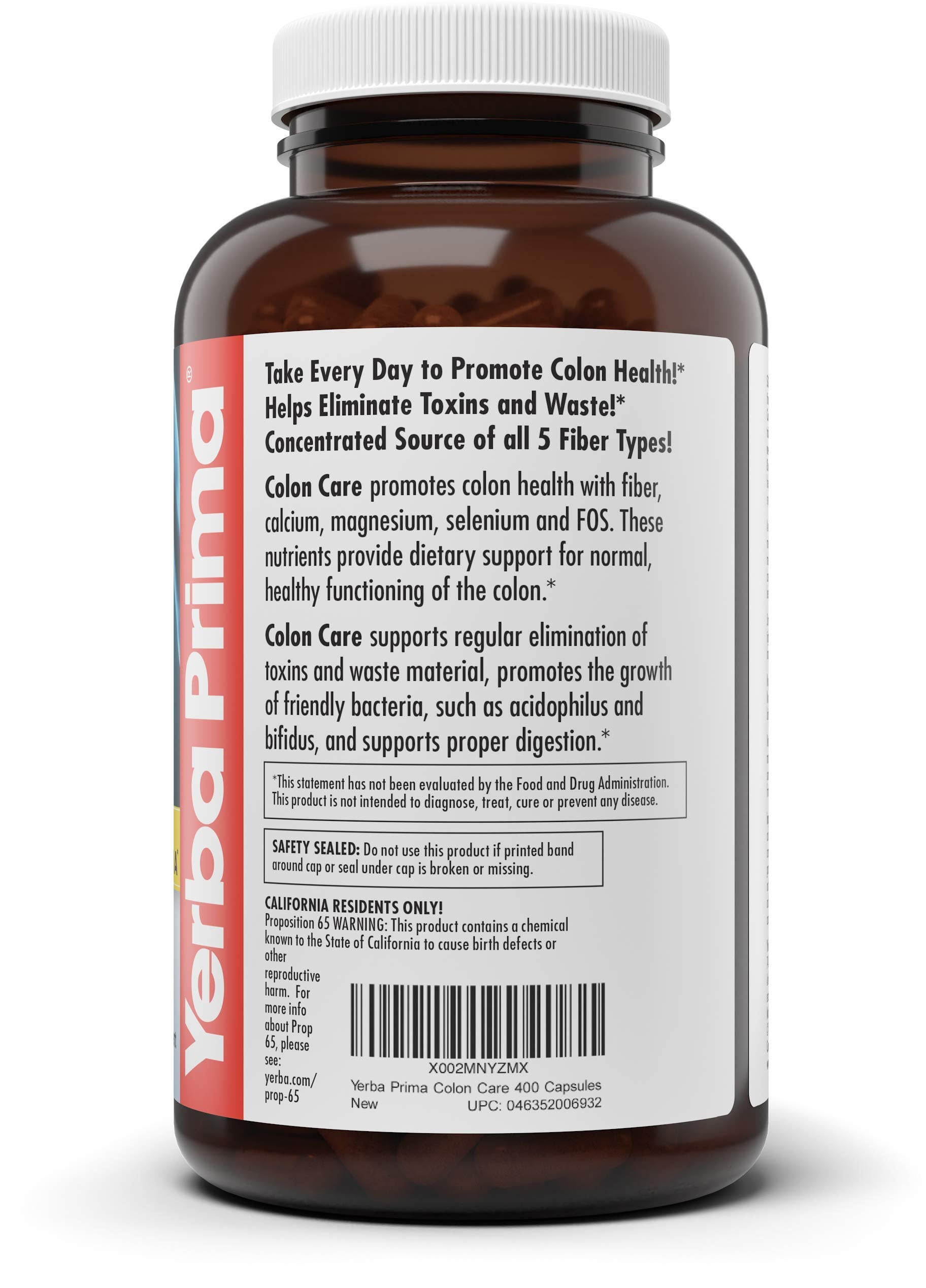 Yerba Prima non-GMO and gluten-free seal on product.