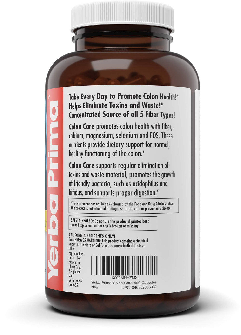 Yerba Prima non-GMO and gluten-free seal on product.