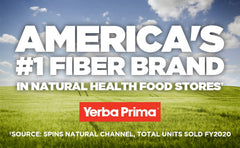 Yerba Prima prebiotic growth complex features FOS to nourish gut biotics.