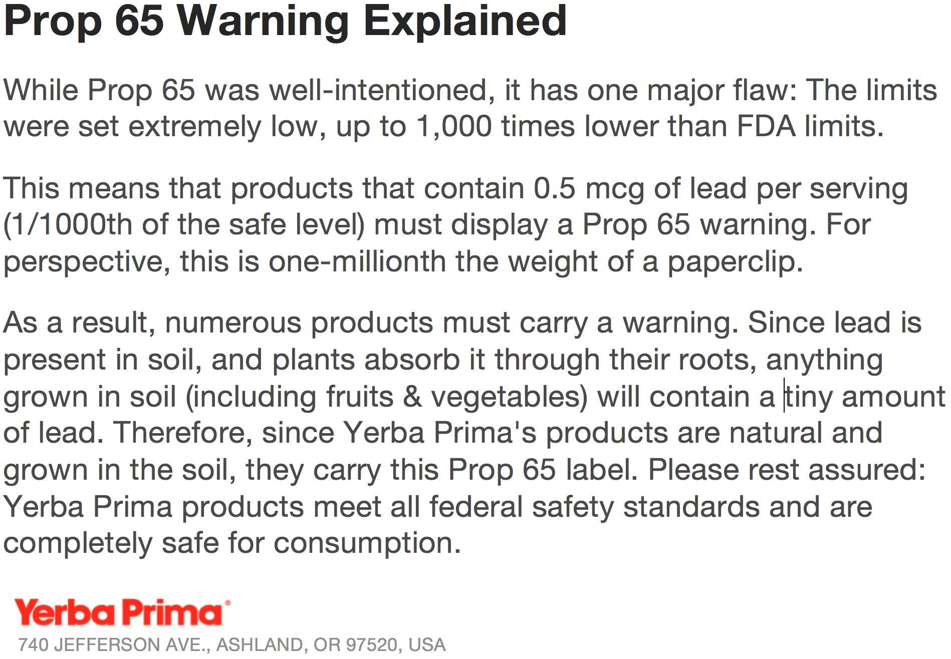 Product label detail on Yerba Prima psyllium husks powder packaging.