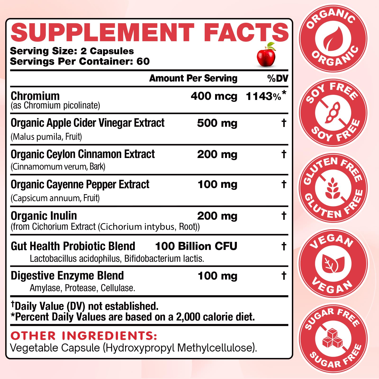 Yerhove ACV capsules closeup with brand label