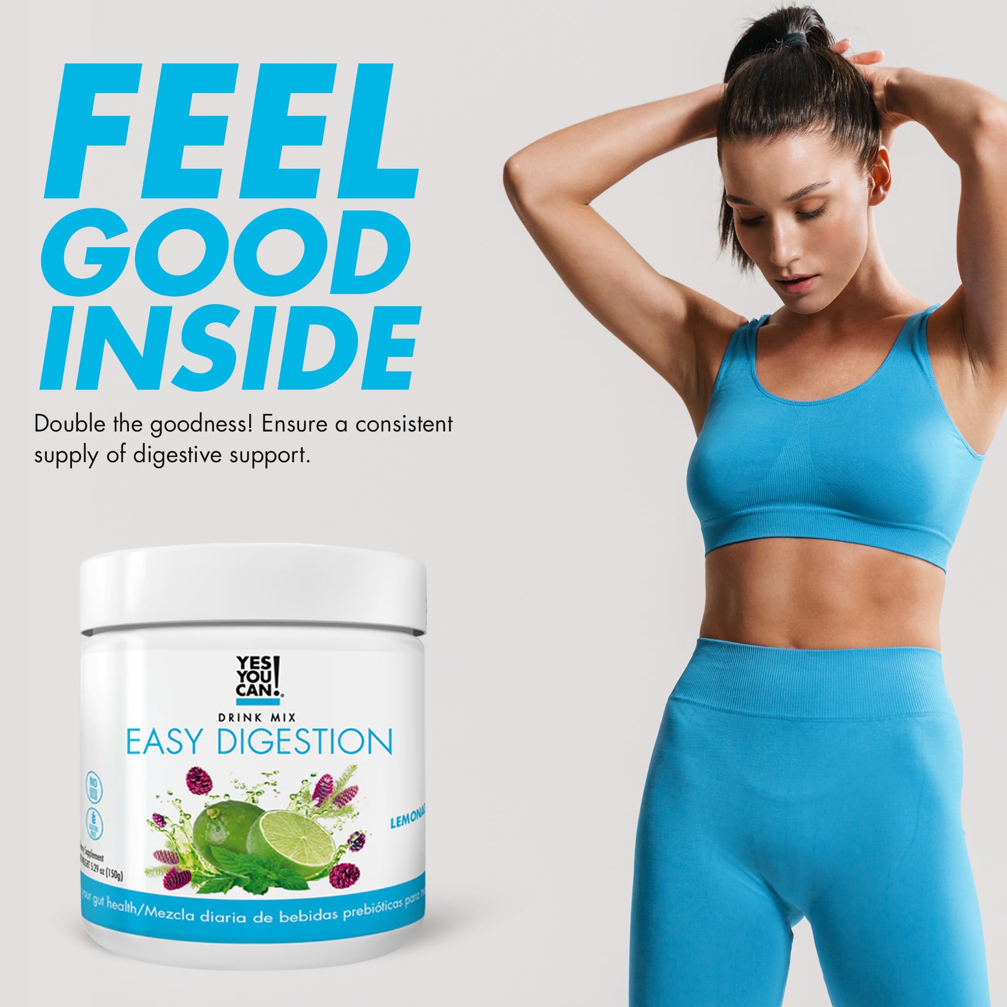 Refreshing Lemon Lime flavor adds bright taste to your morning hydration.