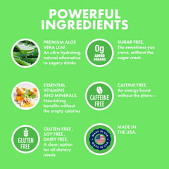 Yes You Can Aloe Vera powder drink mix organic label close-up