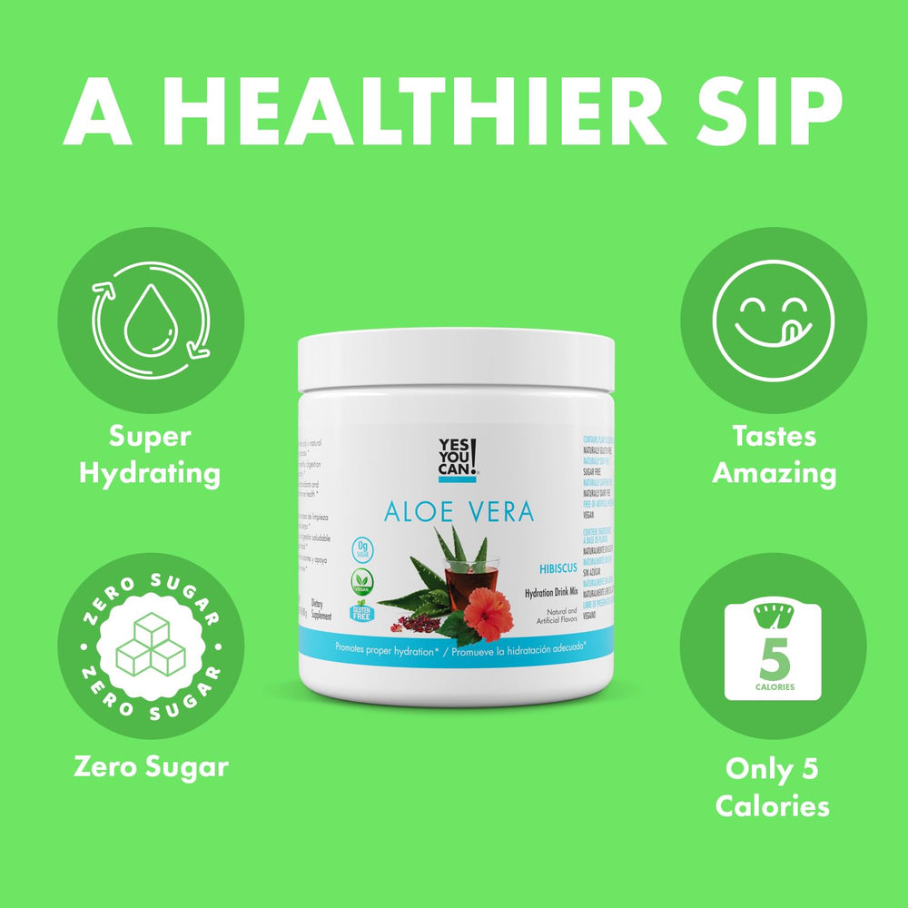 Yes You Can Aloe Vera Powder Drink Mix scoop enables easy measurement