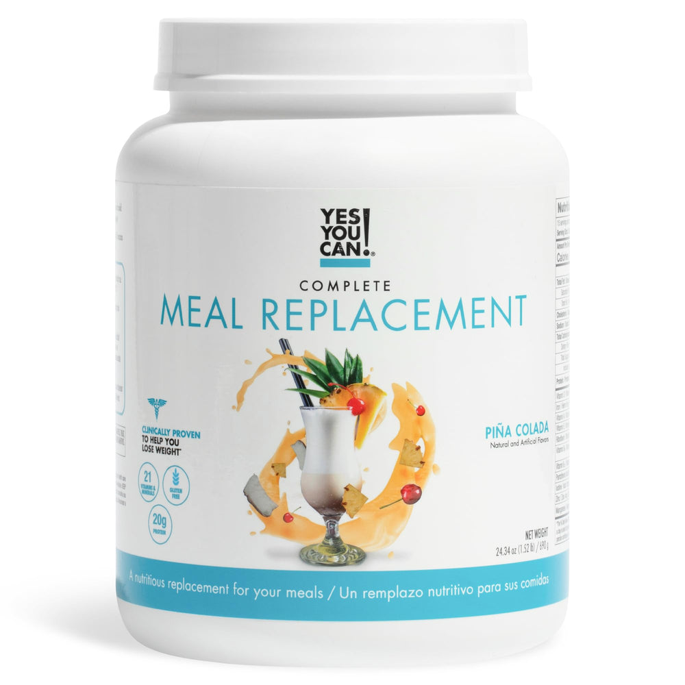 Yes You Can! Pinacolada meal replacement shake ready to drink on the go for balanced nutrition.