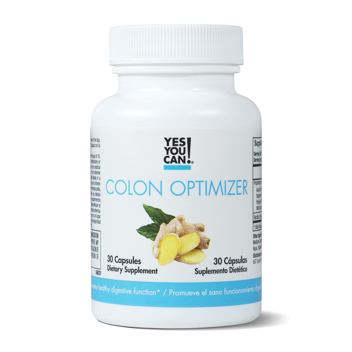 Yes You Can! Colon Optimizer bottle for daily digestive support.