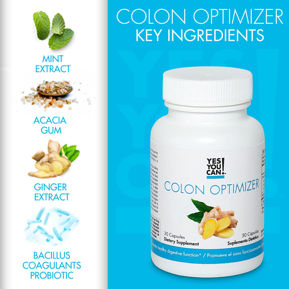 Yes You Can! Colon Optimizer easy-swallow capsules for convenient daily use.