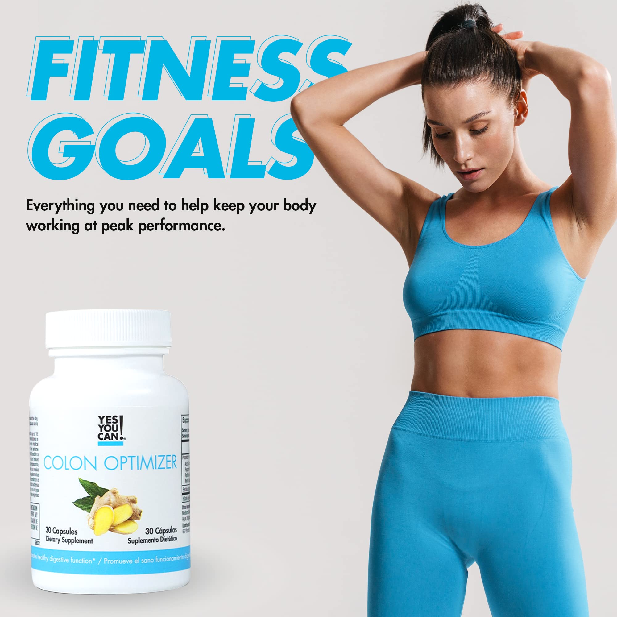 Yes You Can! Colon Optimizer ginger peppermint extract enhances gut support.