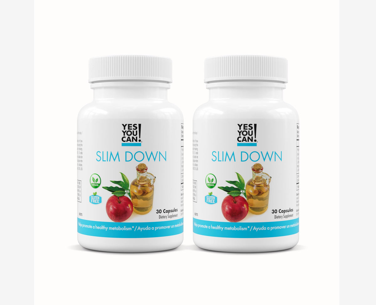 Yes You Can Slim Down bottle front view, easy daily capsule for energy and focus