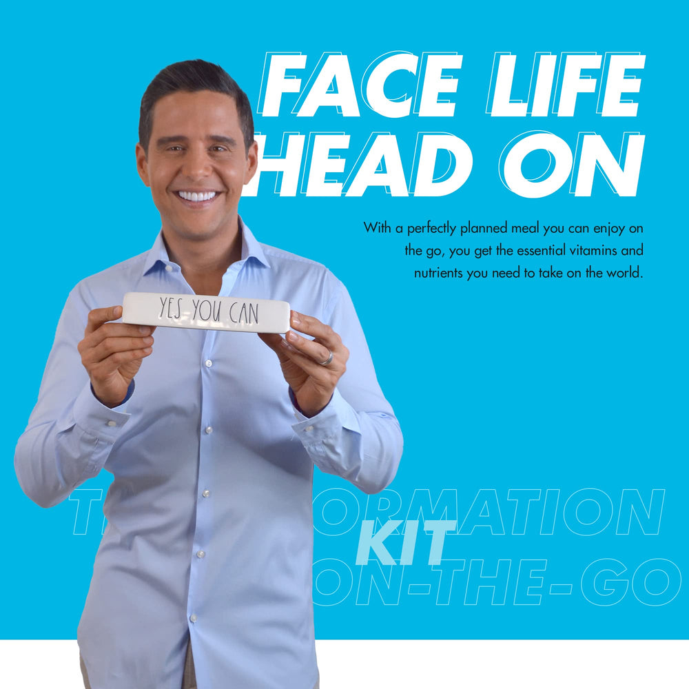Yes You Can! Transform Nutrition label shows protein, vitamins, and minerals per serving.