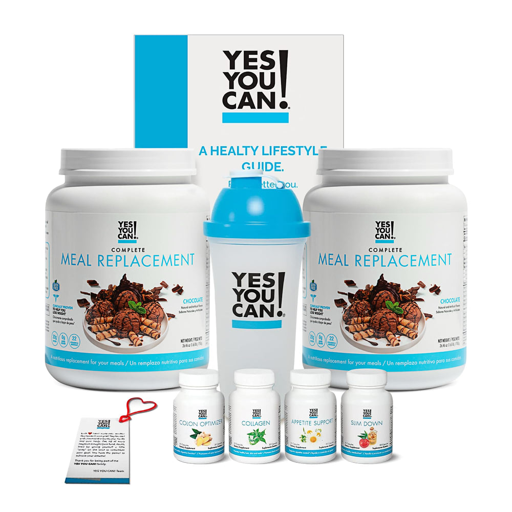 Yes You Can! chocolate shaker for easy on-the-go meal preparation and blending.