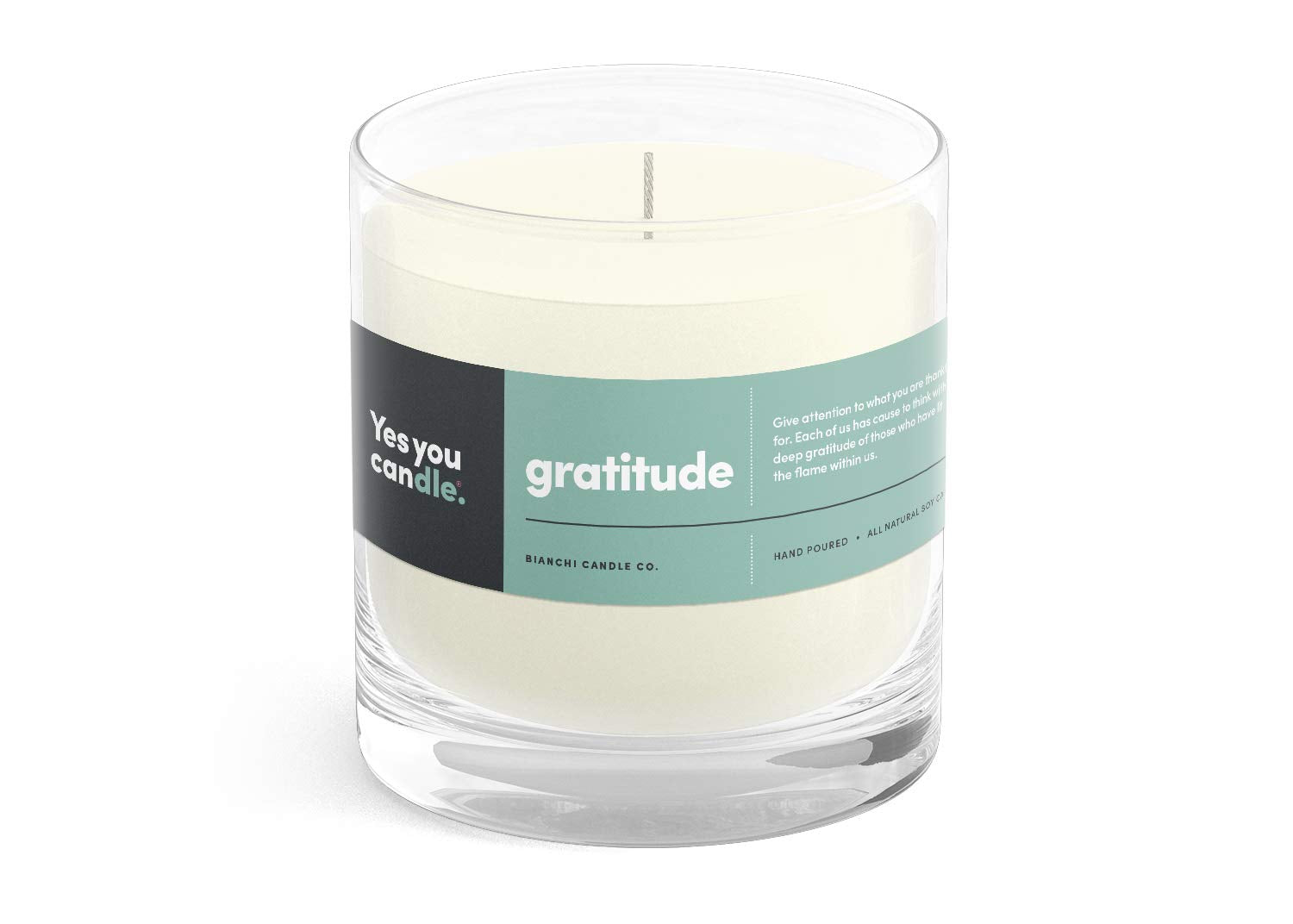 Yes You Candle bergamot-citrus top-notes aroma brightens spaces.