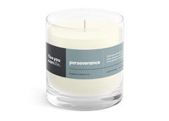 Yes You Candle Perseverance label for daily motivation