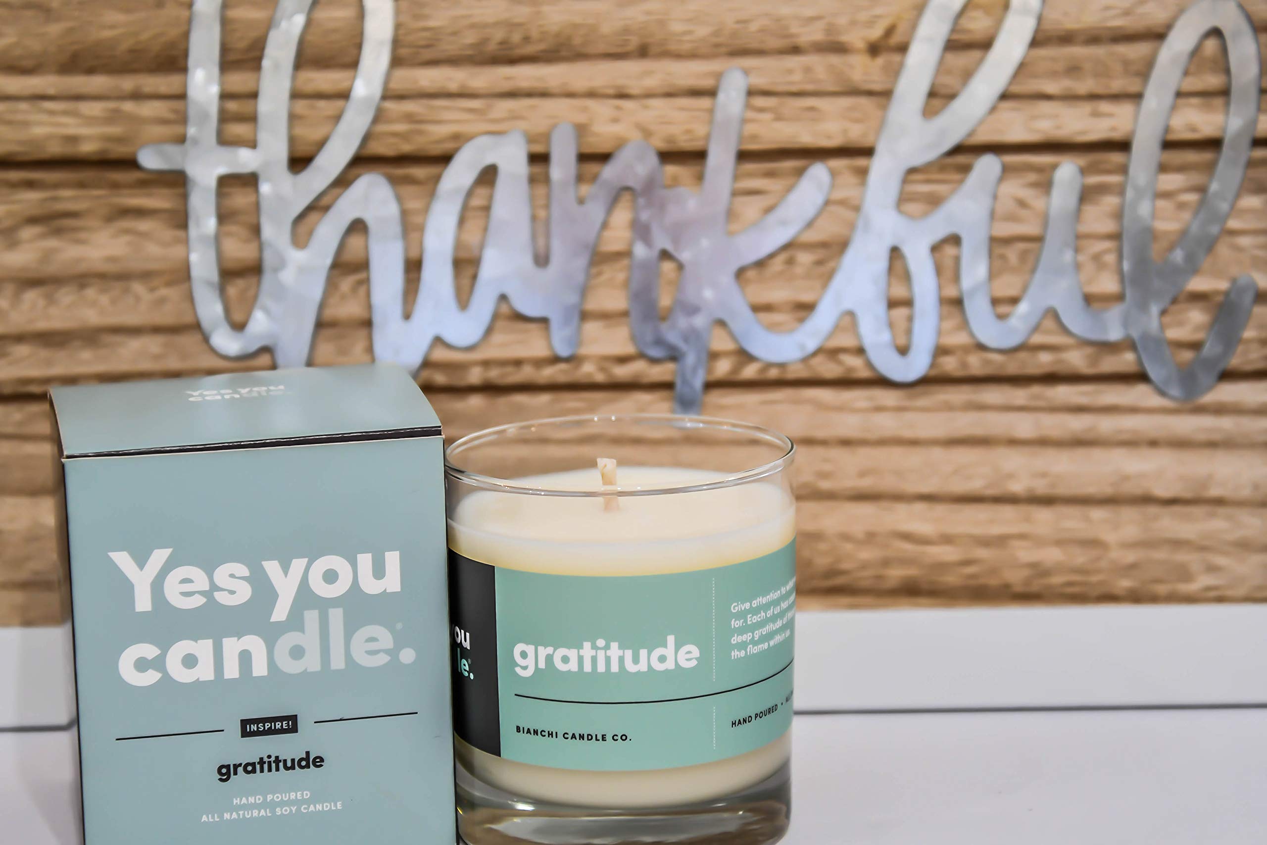 Yes You Candle made in USA NE handcrafted finish adds authenticity.