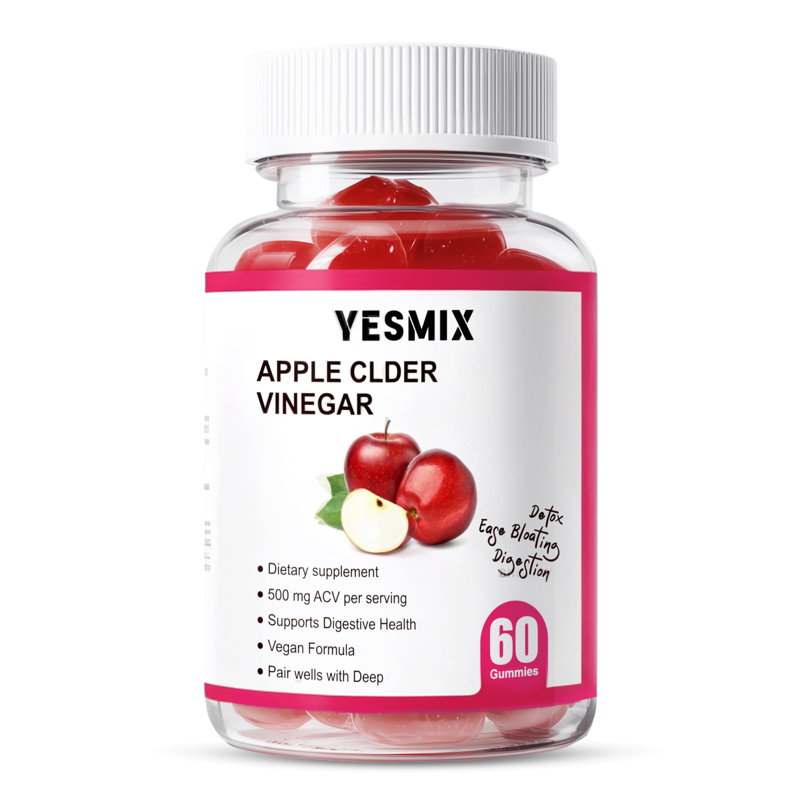 YESMIX gummies serving suggestion of 1–2 daily