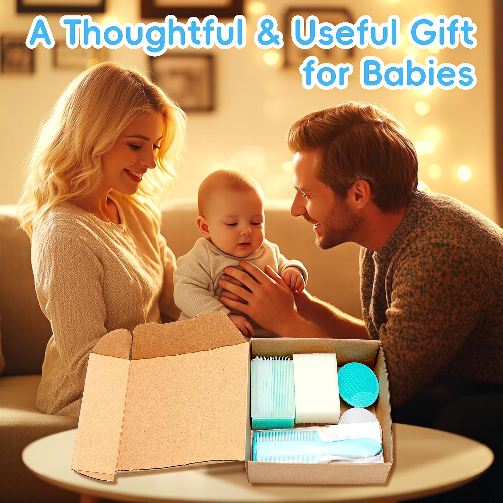 YESYBC baby grooming set shown in a bath-ready setup for a comfortable routine.