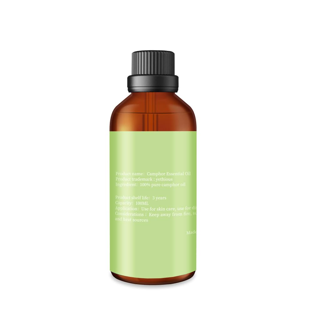 Yethious camphor essential oil for aromatherapy, creating a soothing atmosphere.